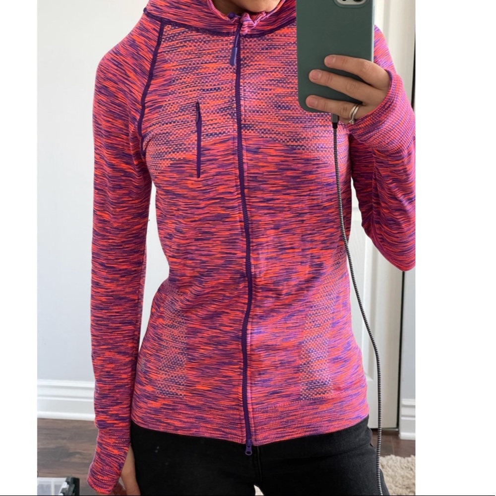 Soho Sport Pink Hooded Zippered Top